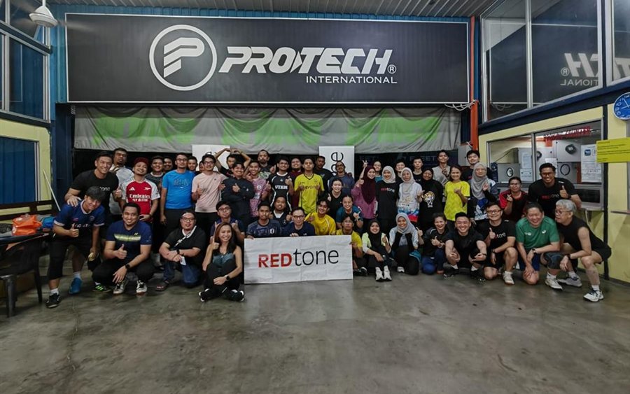 REDtone team at a sports night